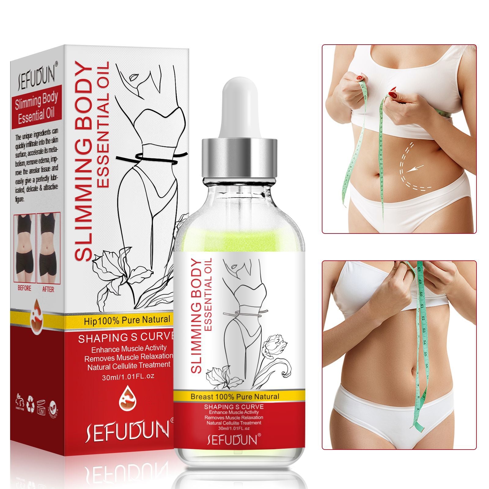 SEFUDUN Slimming Body Essential Oil, 30ml