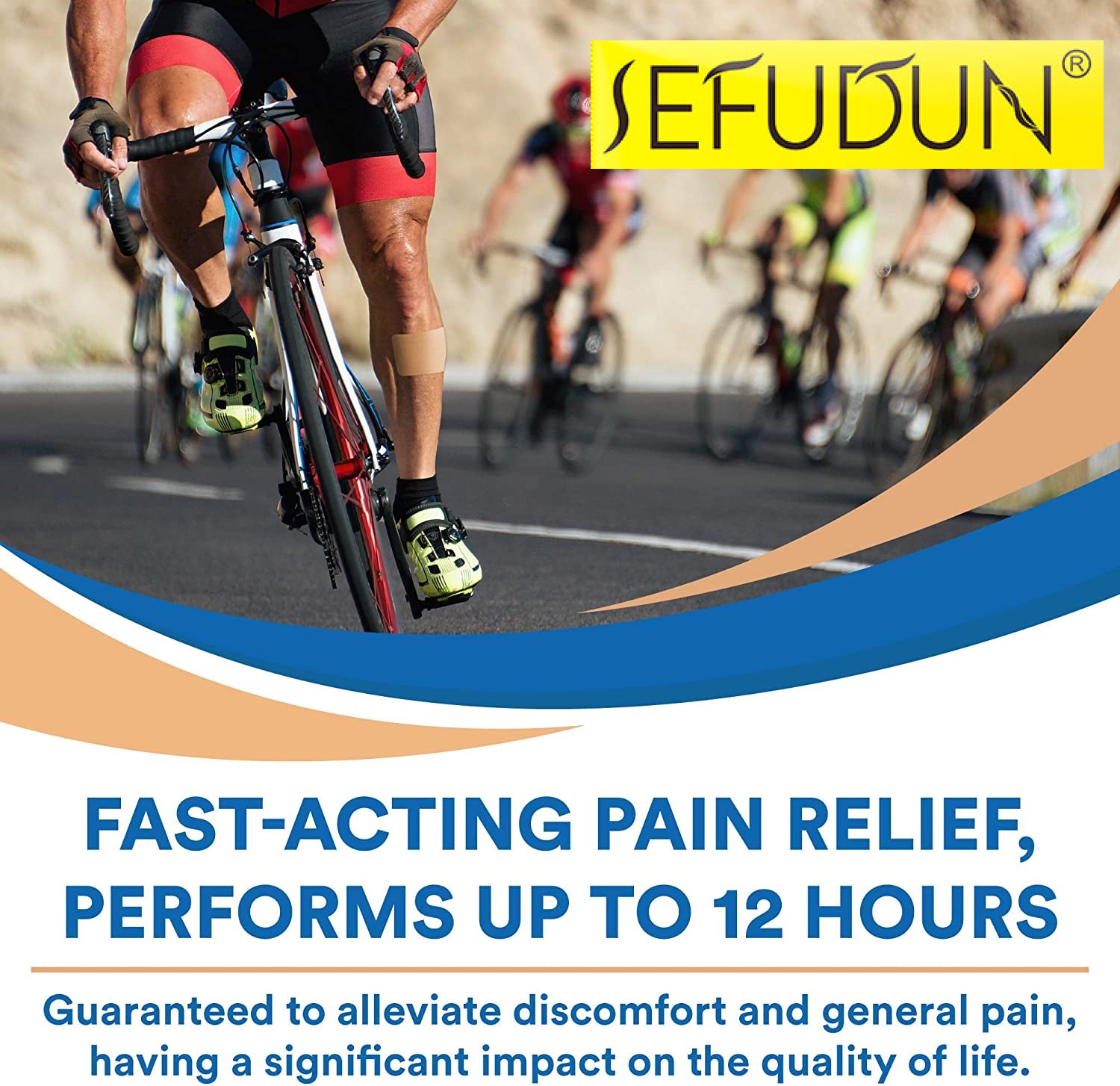 SEFUDUN 4% Lidocaine Pain Relief Patches, 16pcs