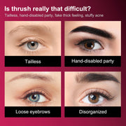 ELAIMEI Medium Brown Eyebrow Stamp Set