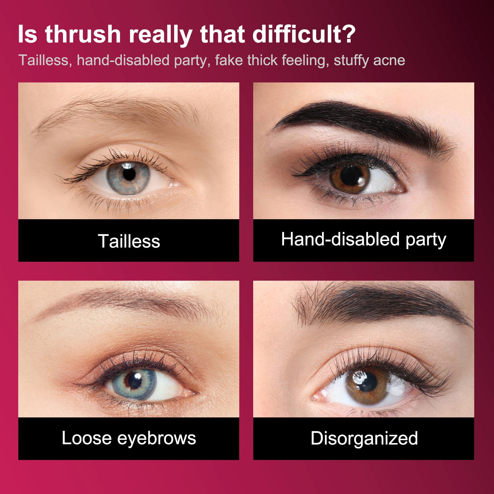 ELAIMEI Medium Brown Eyebrow Stamp Set