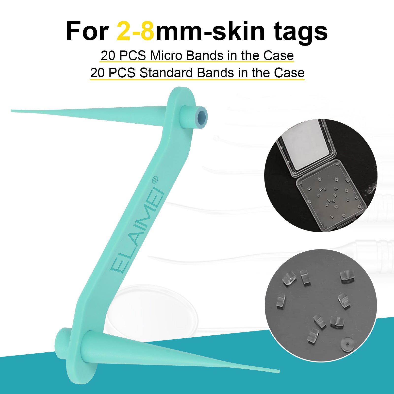 ELAIMEI 2in1 Fast & Effective Skin Tag Remover Kit