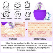 ELAIMEI Ice Roller Facial Cube Massager, Purple