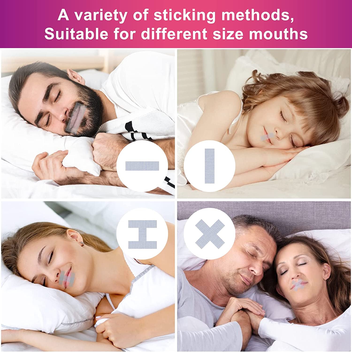 Aliver Mouth Tape for Sleeping Snoring Nose Breathing
