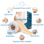 VALLEYLUX Silicone Scar Tape, 1.5m