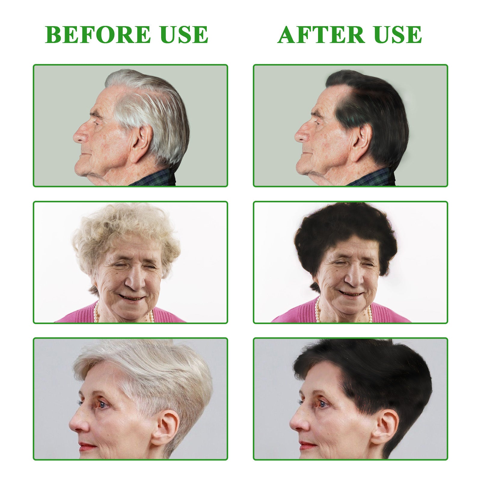 SEFUDUN 3in1 BLACK Hair Dye Shampoo, 500ml