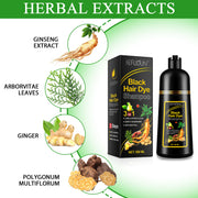 SEFUDUN 3in1 BLACK Hair Dye Shampoo, 500ml