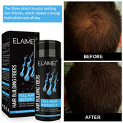 ELAIMEI Hair Loss Building Fibers, 27.5 g (Medium Brown)