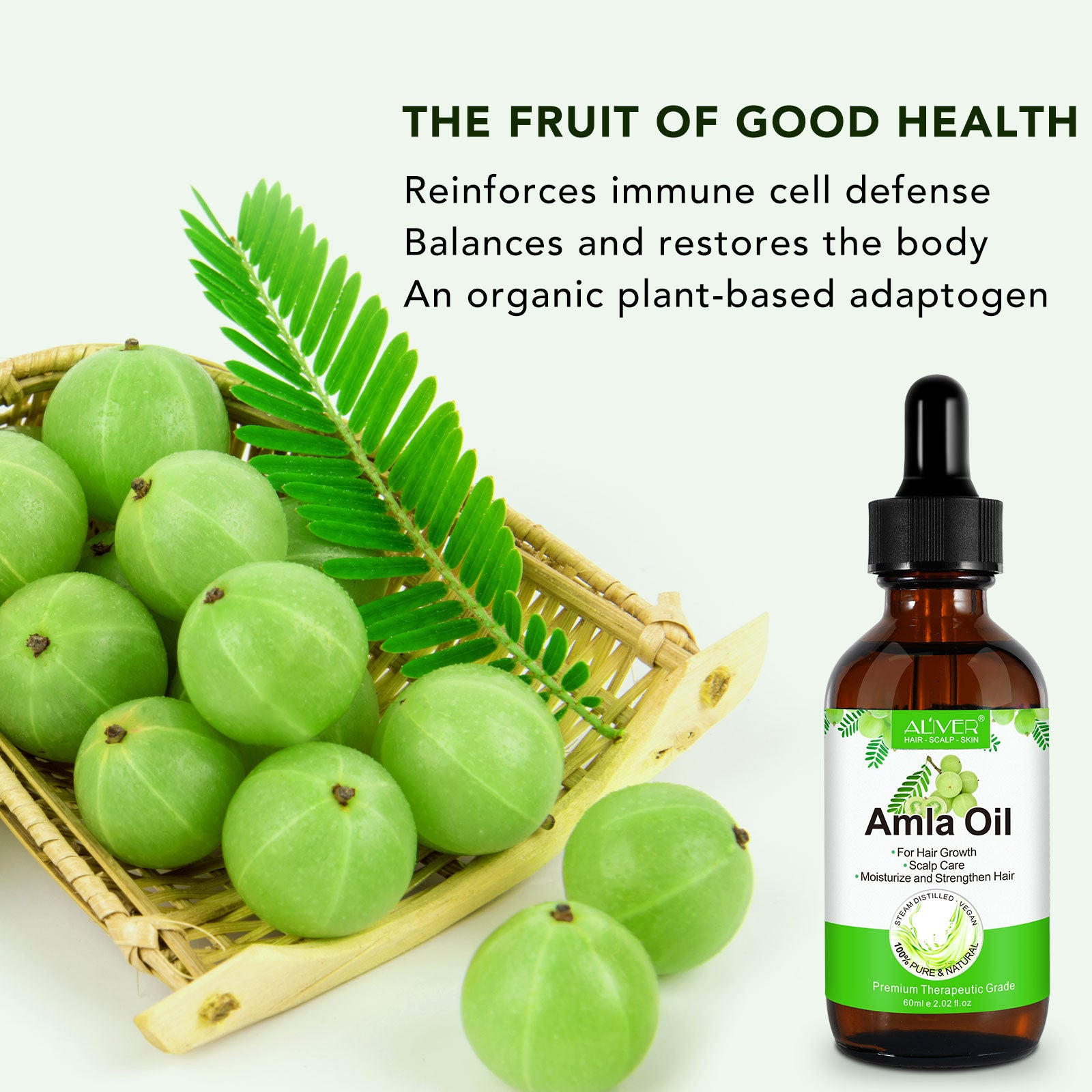 ALIVER Amla Oil for Hair Growth, 60ml