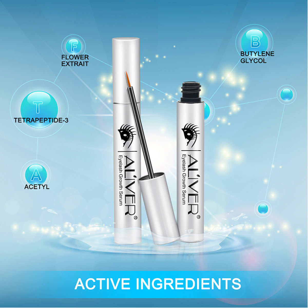 ALIVER Enhancing Eyelash Growth Serum, 5ml