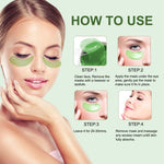 Aliver Aloe Vera Gel Under Eye Patches Mask for Remove Puffiness Dark Circles
