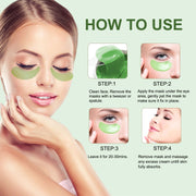 Aliver Aloe Vera Gel Under Eye Patches Mask for Remove Puffiness Dark Circles