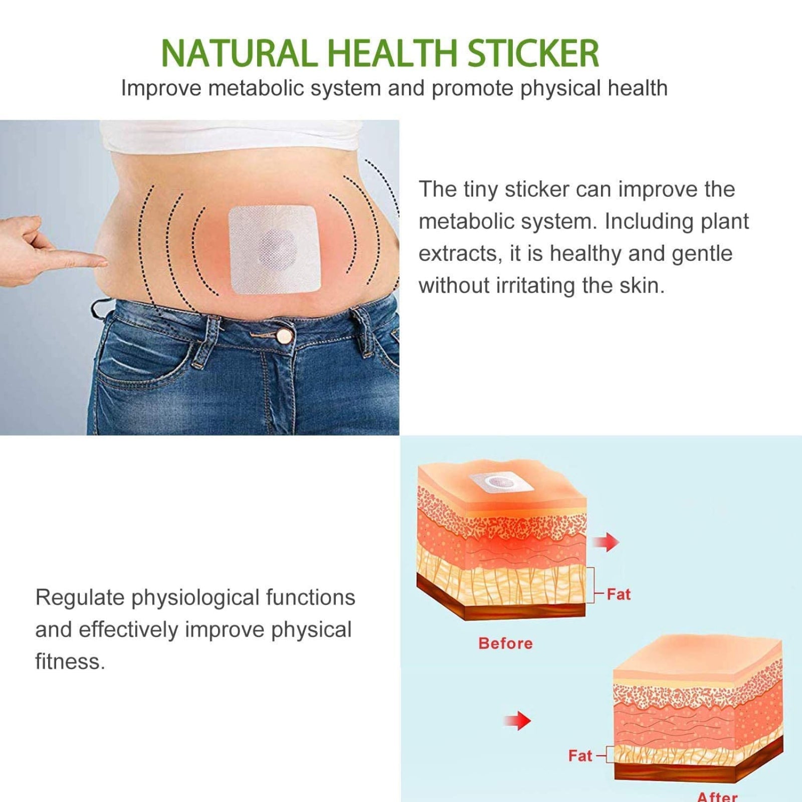 Elaimei Body Slimming Patches for Weight Loss Fat Burn