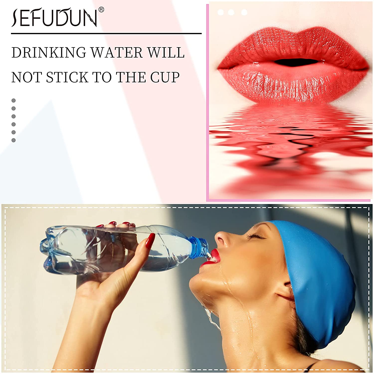 SEFUDUN Cotton Swab Lip Glaze, Multicolor Lipstick (20pcs)