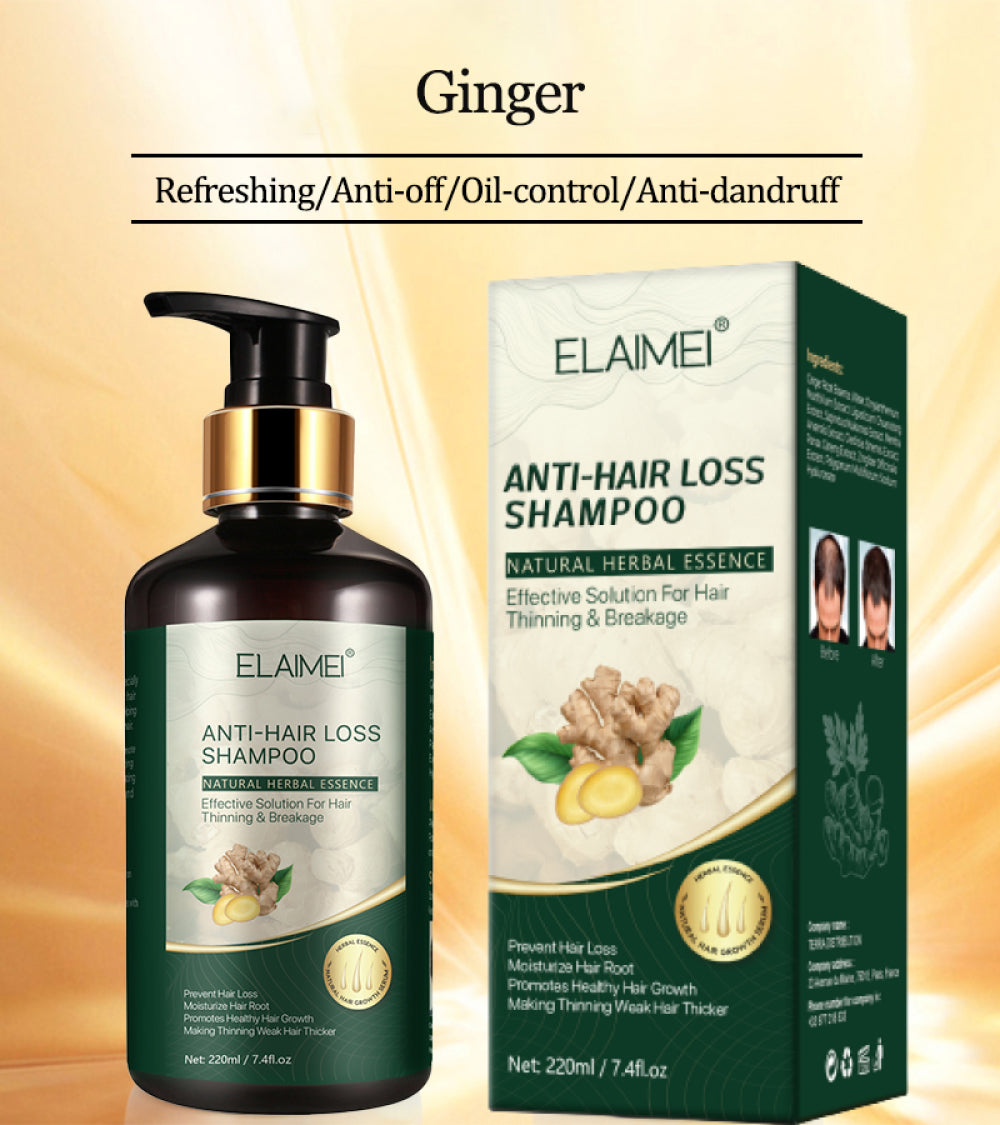 Elaimei Anti Hair Loss Treatment Shampoo for Men Women