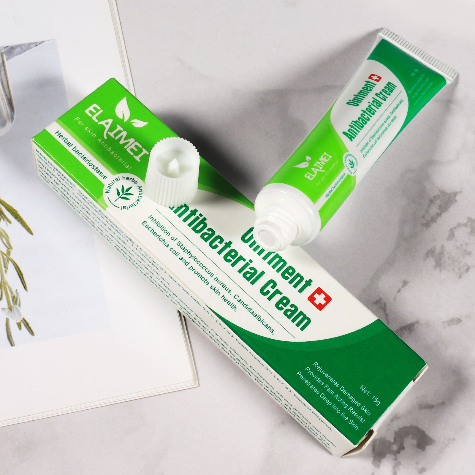 ELAIMEI Herbal Ointment, Antibacterial Cream 15g