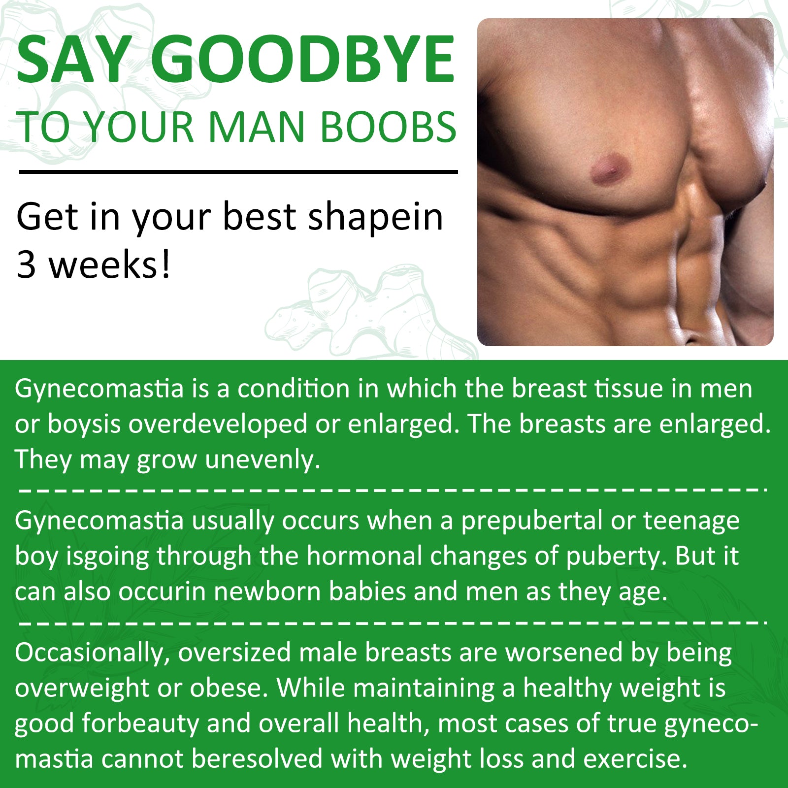 ELAIMEI Gynecomastia Male Breast Treatment Cream, 30ml