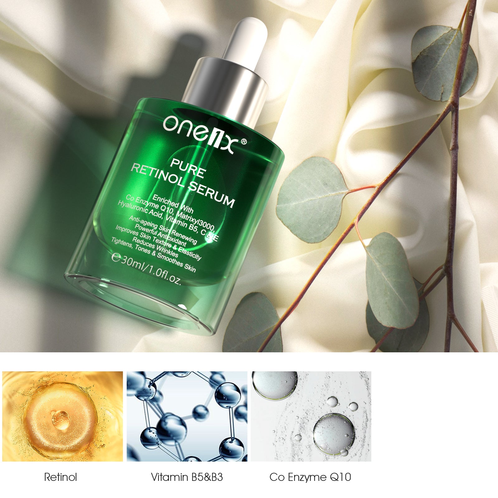 ONE1X Pure Retinol Serum, 30ml