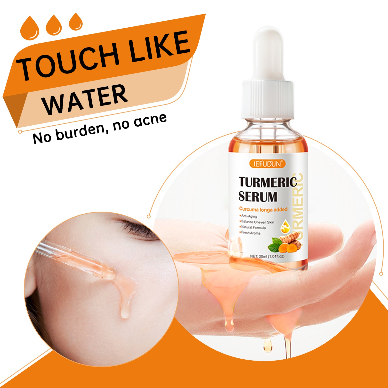 SEFUDUN Turmeric Serum for Dark Spots, 30ml