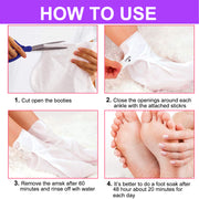 Aliver Exfoliating Foot Peel Mask Baby Soft Feet Smooth Socks Callus Hard Dead Skin Remove Spa Lavender (1 pair)