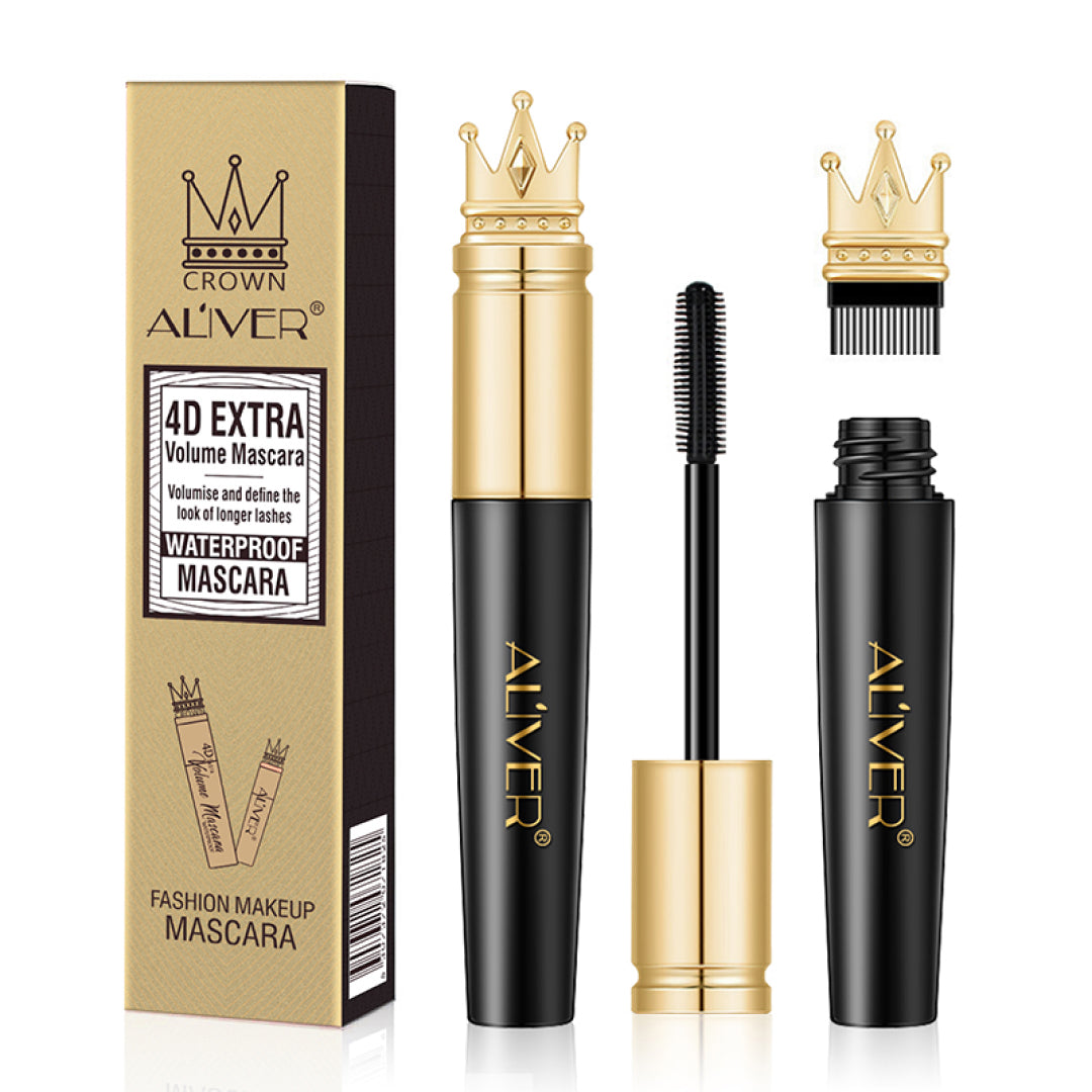 ALIVER Waterproof 4D Eyelash Volume Mascara, Black