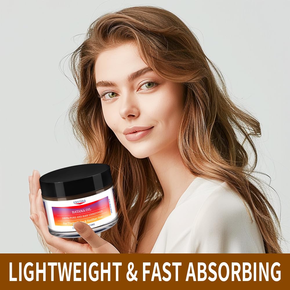 ENVISHA 100% Pure and Raw Unrefined Batana Oil, 120g