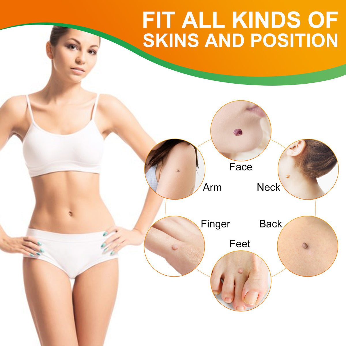 ALIVER Orange Skin Tag Remover Kit