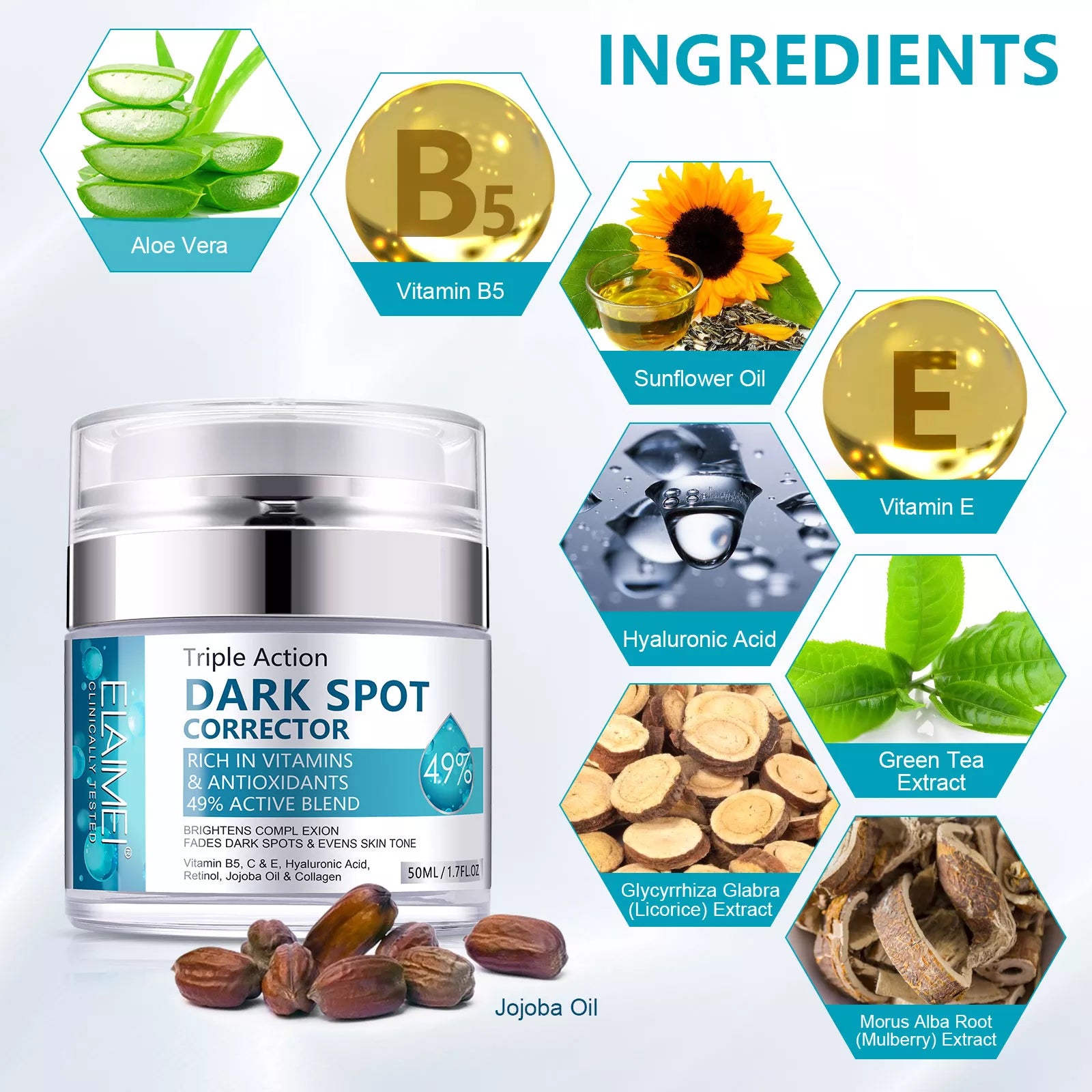 ELAIMEI Dark Spot Corrector, Whitening Cream 50ml