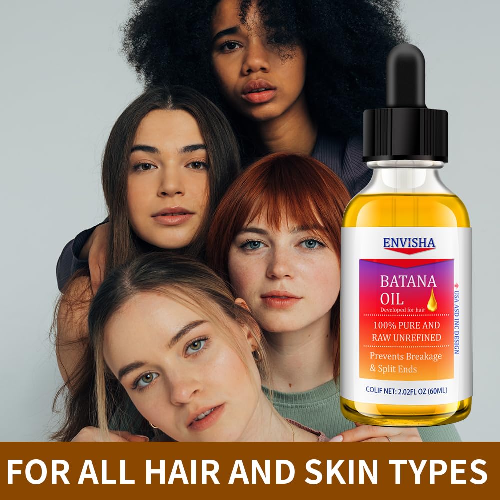 ENVISHA 100% Pure & Raw Unrefined Batana Oil, 60ml