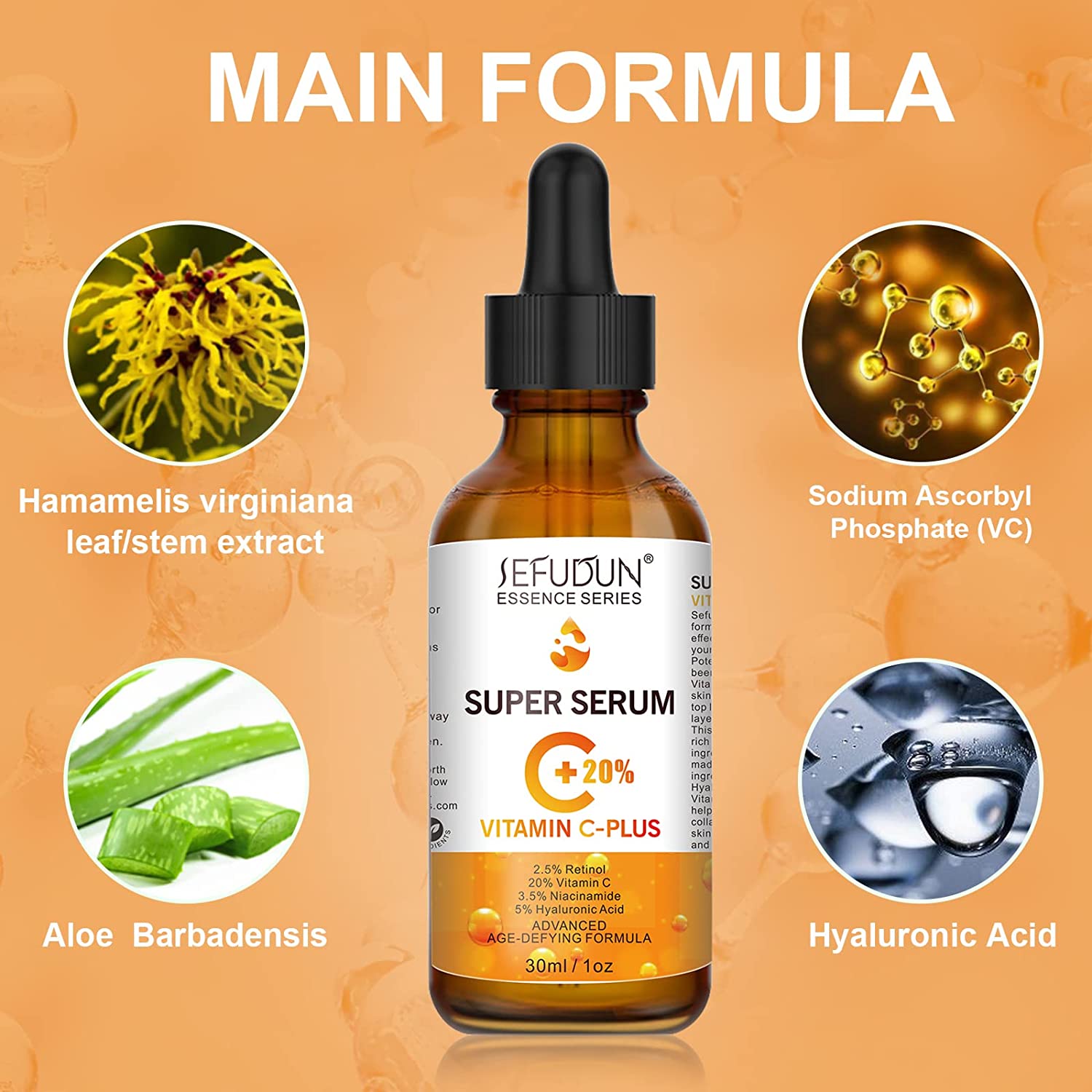 Sefudun 20% Vitamin C Face Serum, 30ml