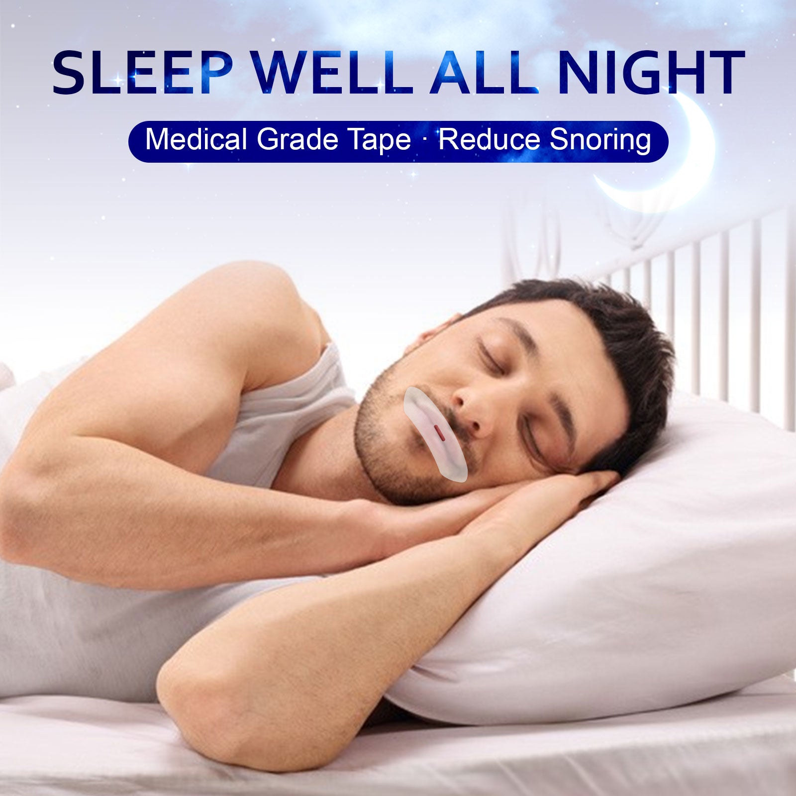 ValleyLux Anti Snoring Sleep Strips Gentle Mouth Tape for Nose Breathing Low Loud Snoring Relief 90 pcs