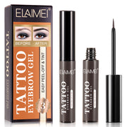 ELAIMEI Tattoo Eyebrow Gel, Peel Off Tint (Beige)