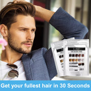 ELAIMEI Hair Building Fibers Alopecia Keratin Thicker Concealer Hair Loss Powder for Men & Women, Dark Brown Bag 50g
