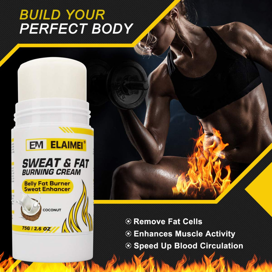 ELAIMEI Hot Sweat & Fat Burning Body Cream, Coconut