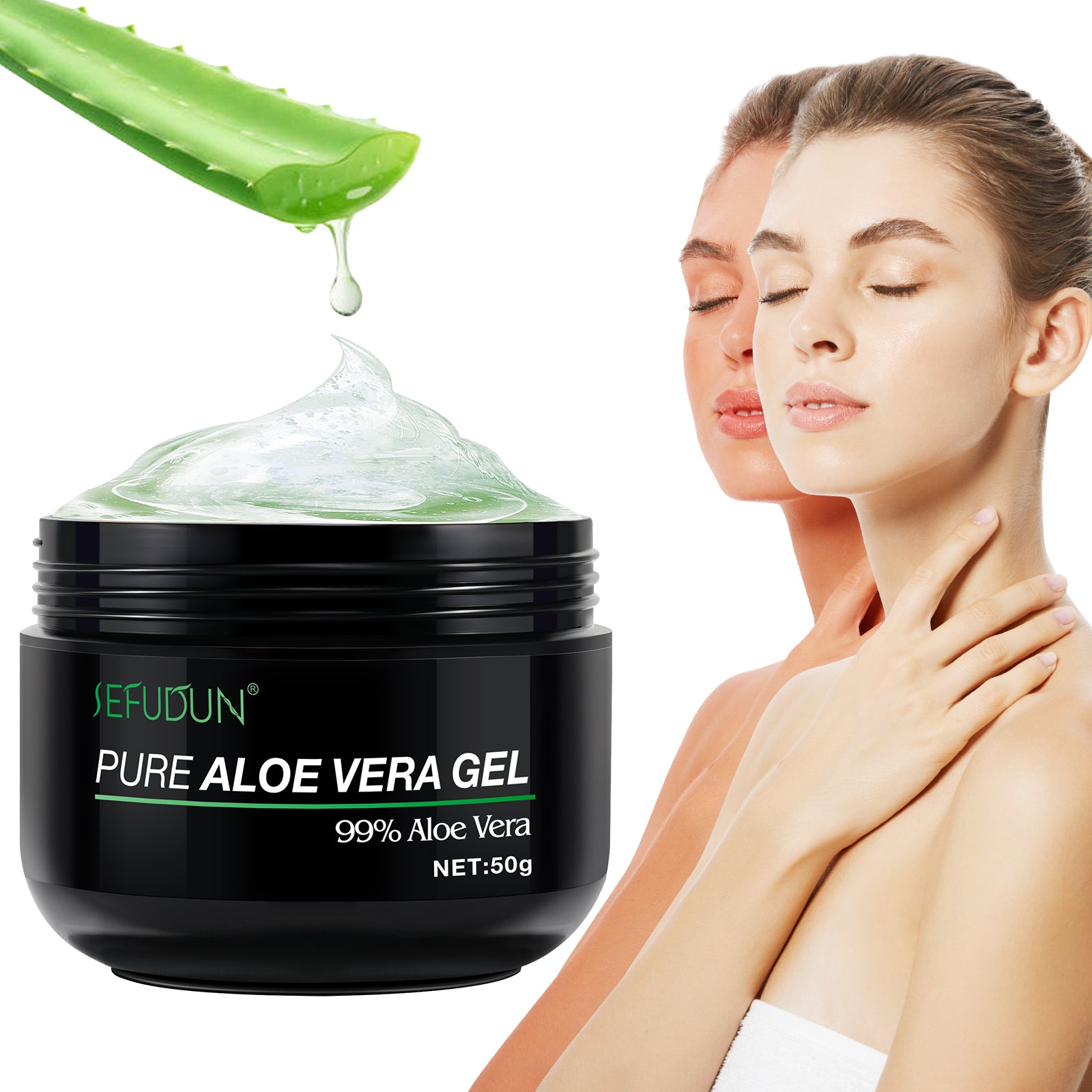 SEFUDUN Pure Aloe Vera Gel, 50g