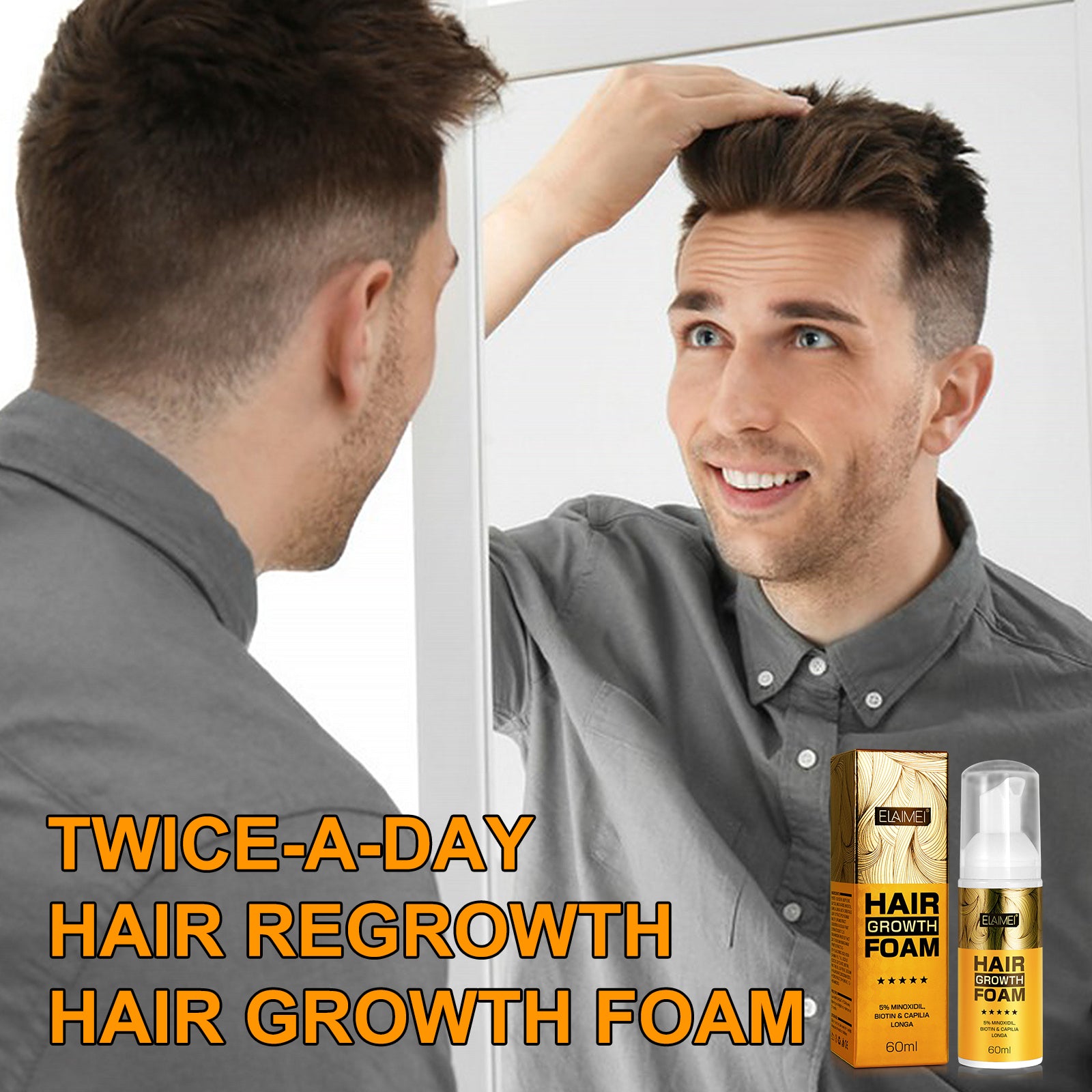 ELAIMEI Hair Regrowth Foam, 60ml