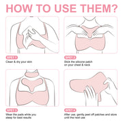 PEGCIZ Anti Wrinkle Decollete & Neck Pads, pack of 2pcs