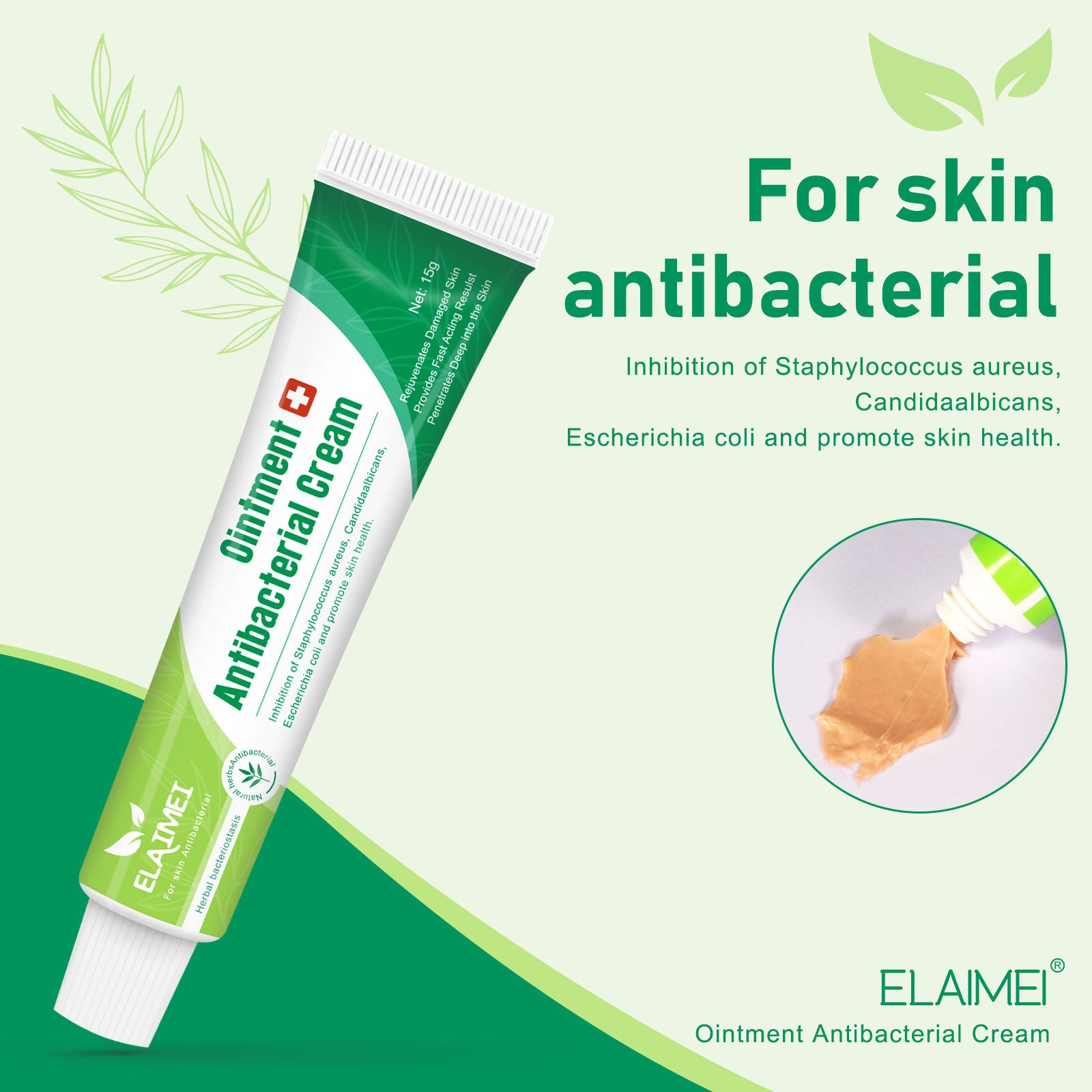 ELAIMEI Herbal Ointment, Antibacterial Cream 15g