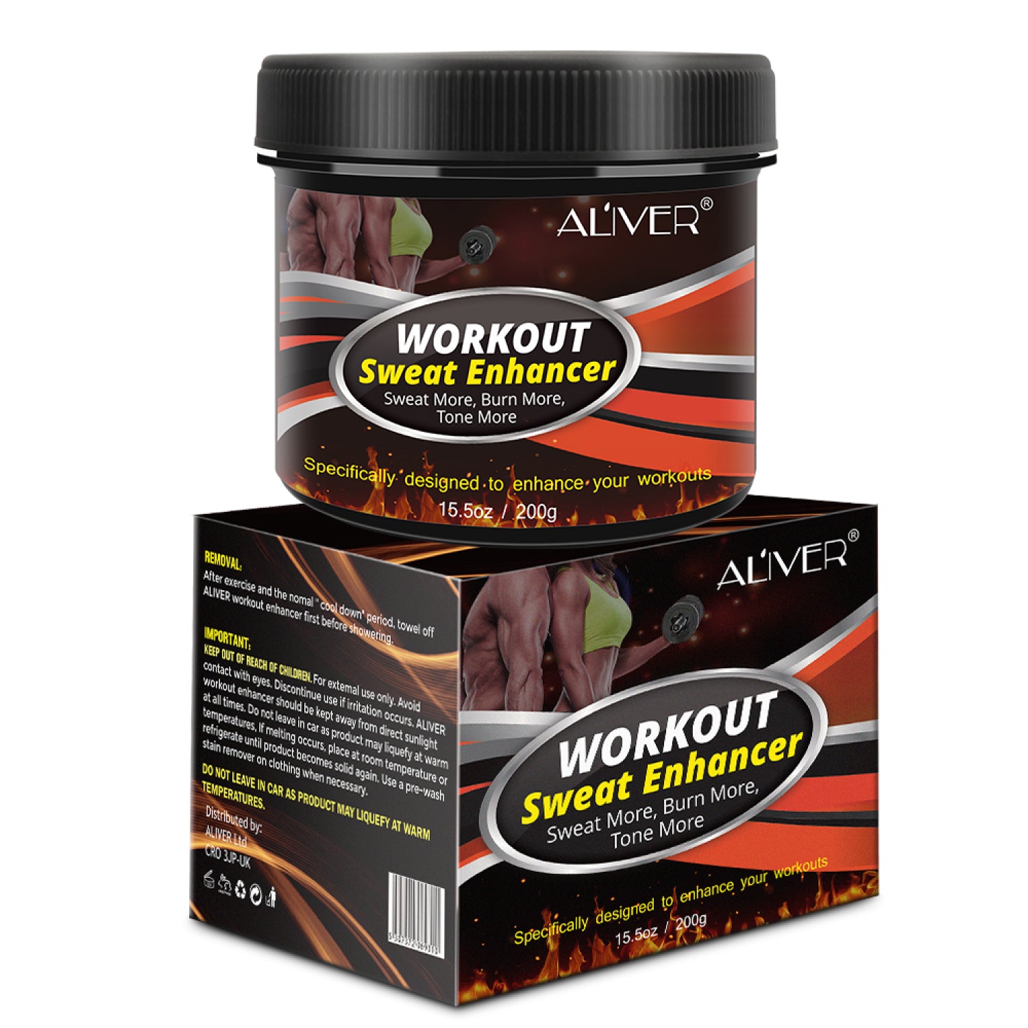 ALIVER Hot Sweat Body Cream, 200g