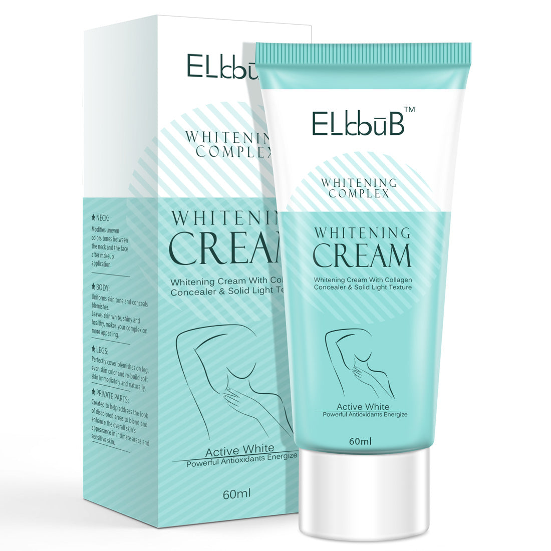 ELBBUB Whitening Cream for Body, 60ml