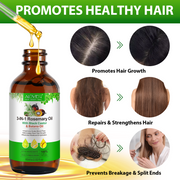 ALIVER Pure Rosemary Oil with Black Castor & Batana Oil for Hair Growth, 60ml