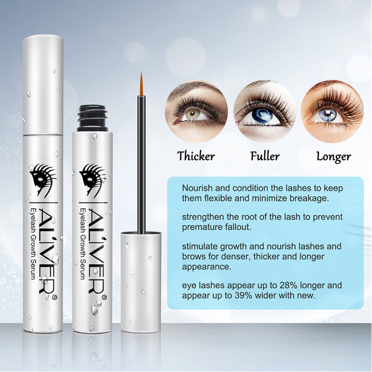 ALIVER Enhancing Eyelash Growth Serum, 5ml