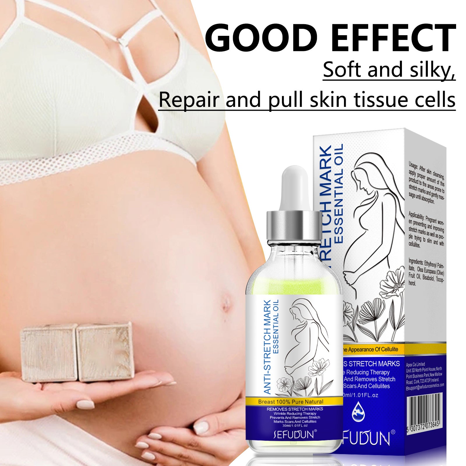 SEFUDUN Anti Stretch Mark Essential Oil, 30ml