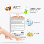 Aliver Papaya Soft Foot Peel Mask for Feet Dead Skin Remover