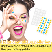 ELAIMEI Stars + Round Pimple Patches, pack of 126pcs (yellow, blue)