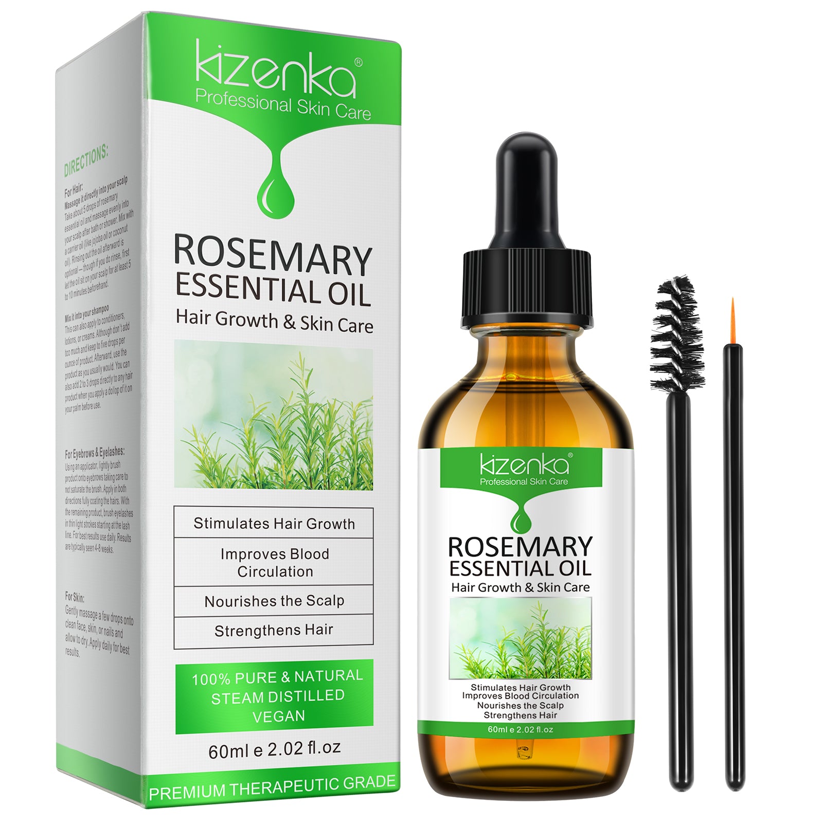 KIZENKA Rosemary Essential Oil, 60ml