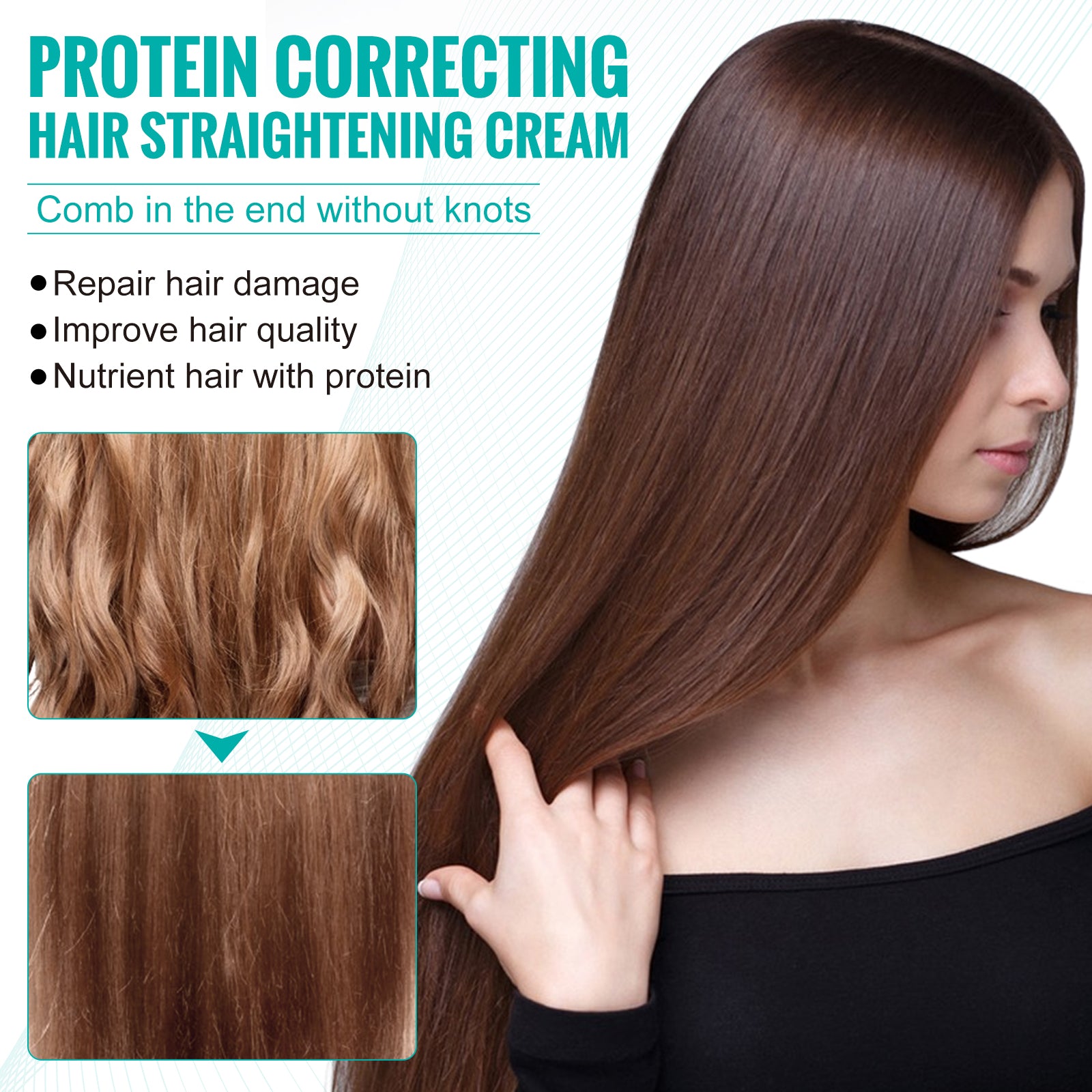 SEFUDUN Hair Straightening Cream, 60ml