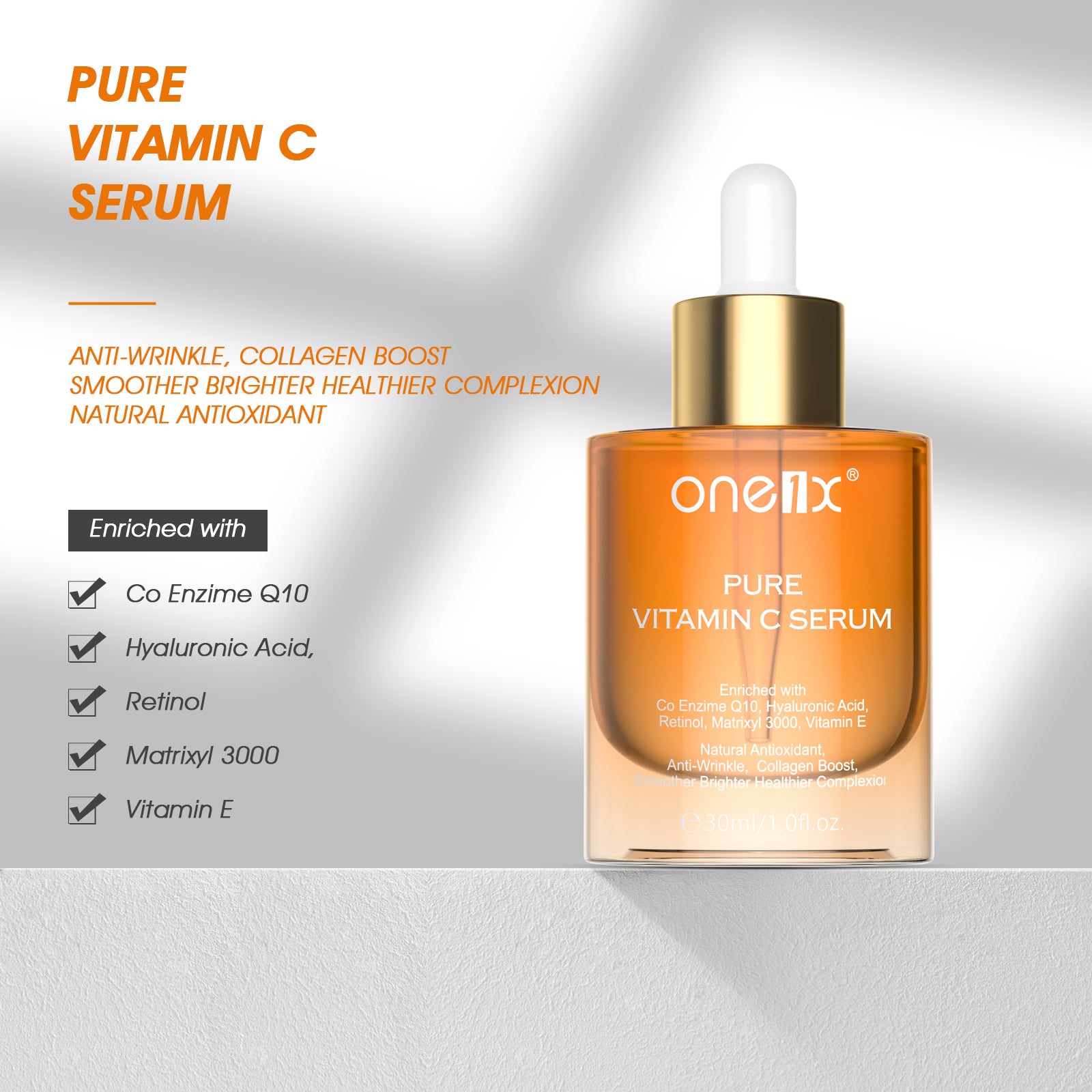 ONE1X Pure Vitamin C Serum, 30ml