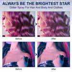 Elaimei Shiny Glitter Spray for Body Hair Makeup
