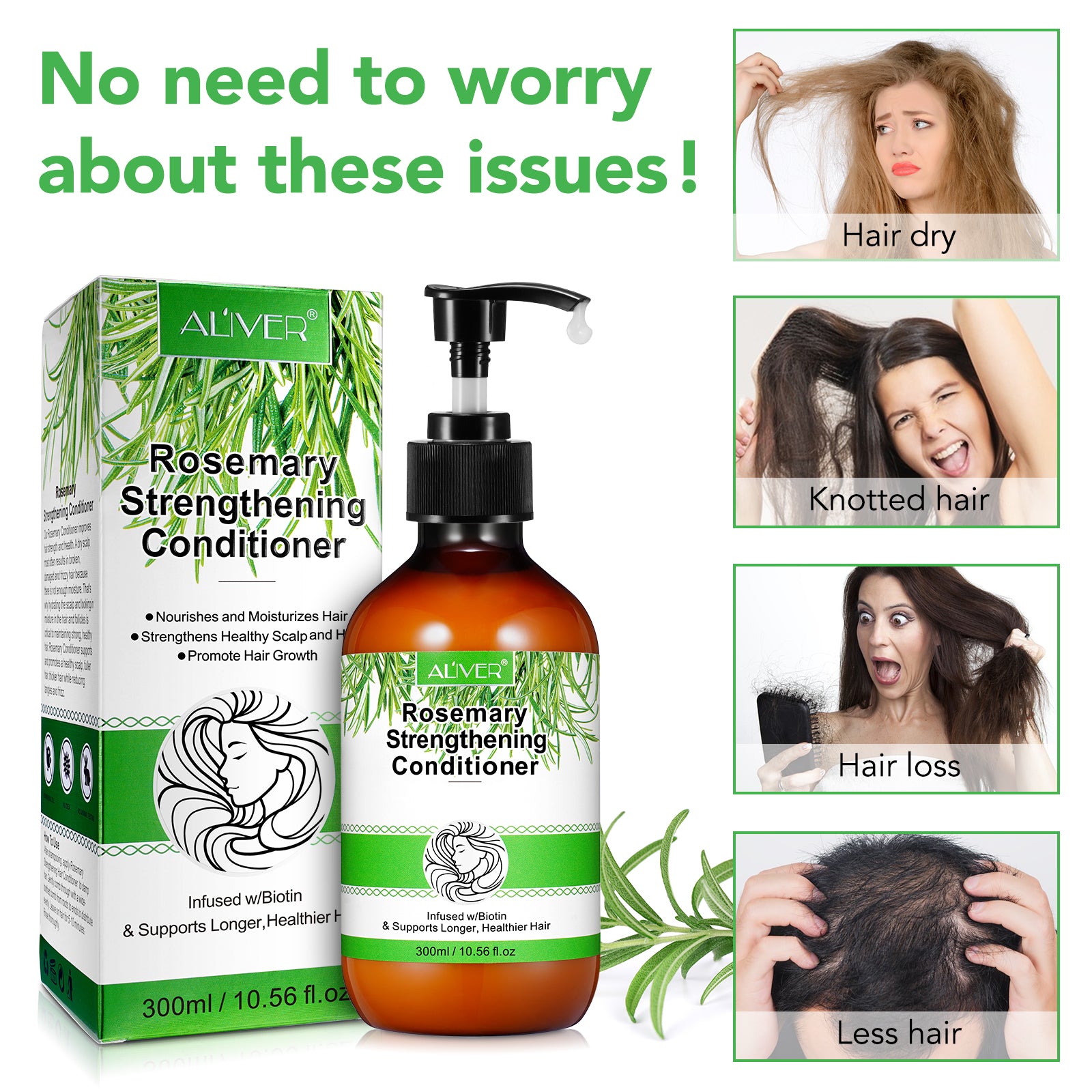 ALIVER Rosemary Hair Growth Conditioner, 300ml