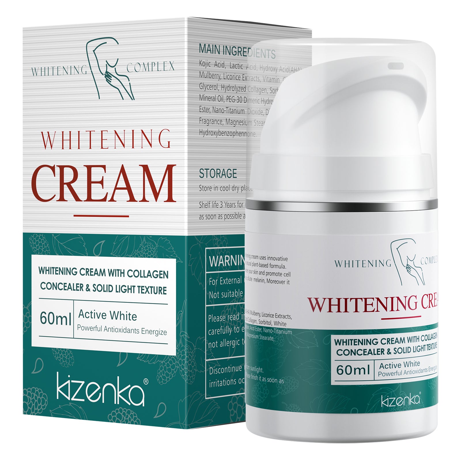 KIZENKA Skin Whitening Cream, 60ml
